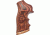 Hogue Ruger Gp100super Redhawk Handgun Grip Rose Lam Stripe Cap Checkered 80521 1h Gu 80521