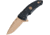 Hogue X1-MicroFlip Emperor Scorpion Folding Knife, 2.75in dark earth PVD coated CPM-154 stainless drop point blade, Black G10 handle, 16170