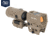 Holosun OPMOD AEMS Red Dot &amp; HM3XT Magnifier Combo, Green MRS, Flat Dark Earth, AEMS 221311&amp;HM3XT-FDE