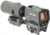 Holosun OPMOD AEMS Reflex Red Dot &amp; HM3XT Magnifier Combo, Red 2MOA Dot and 32MOA Circle, Circle-Dot, Wolf Gray, AEMS-RD WG+HM3XT WG