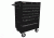 Homak 27in Professional Rolling Cabinet w/ 7 Drawers, Black BK04072601
