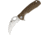 Honey Badger Knives Claw Linerlock Folding Knife, 3 satin finish 8Cr13MoV stainless blade, Tan textured GRN handle, HB1122