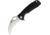 Honey Badger Knives Claw Linerlock Folding Knife, 3" satin finish D2 tool steel blade, Black textured GRN handle, HB1115