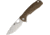 Honey Badger Knives Large Linerlock Folding Knife, 3.63 satin finish 8Cr13MoV stainless drop point b, Tan textured GRN handle, HB1002