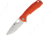 Honey Badger Knives Large Linerlock Folding Knife, 3.63 satin finish D2 tool steel drop point blade, Orange textured GRN handle, HB1044