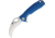 Honey Badger Knives Small Claw Linerlock Folding Knife, 2.75 satin finish 8Cr13MoV stainless blade, Blue textured GRN handle, HB1144