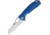Honey Badger Knives Warncleaver Linerlock Folding Knife, 3.13 satin finish D2 tool steel blade, Blue textured GRN handle, HB1043
