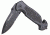 Humvee Emergency Rescue Knife and Tactical LED Flashlight Set, 2-Piece, Black HMV-KC-ER1