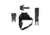 Hush Holsters Streamlight TLR-1 HL-X Nylon Drop Leg Holster, Left Hand, Black, TLR1HLX-LH-RF-DPL-00