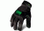 Ironclad Mens EXO Modern Water Resistant Glove, Grey w/Black Palm and Green Accents, S EXO-MWR-02-S