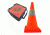 Jackson Safety W Cone ? 28in. With 6in. Upper 4in. Lower 3M  6.5 lbs, Orange, 28in. 16549