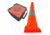 Jackson Safety W Cone ? 28in. With 6in. Upper 4in. Lower Reflexite  7 lbs, Orange, 28in. 17418