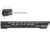 JE Machine Tech AR-15 M-Lok Free Float Clamp On Quad Rail Handguard, 12 in, Barrel Nut Included, No Anti Rotation Tabs, Black, PS-223MLK12GBLK-NAR