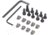 JE Machine Tech AR-15 Ultra-Lightweight Minimalist Partial Top Rail Handguard, 15in, Black, PS-223MLK15KBLK-H