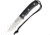Joker Knives Bushcrafter Fixed Blade Knife, 4.25 satin finish Bohler N695 stainless flat grin, Black micarta handle with red liners, CM120