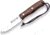 Joker Knives Trampero Survival Bushcraft Knife, 4 satin finish 14C28N Sandvik stainless flat grin, Walnut handle, CN113
