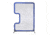 JUGS Blue Series Protector C-Shaped Softball Screen, Blue Frame/Black Net S1013