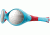 Julbo Looping 2 Kids Sunglasses, Blue/Red Frame w/Spectron 4 Baby Lenses 3322336