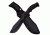 Jungle Master Machete, 15in, Stainless Steel Blade, Black Rubberized Handle JM-032BK