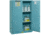 Justrite Corrosives/Acids Safety Cabinet, 45 Gallon, 1 Bi-Fold Self-Close Door, Blue, 8945822