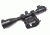 Kalinka Optics KOM 6x42 Illuminated Modern 1000m Reticle Rifle Scope w/ Focus, 47mm Universal SVD Mount, Black, GSKOM642MLC47