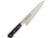 Kanetsune Gyutou 180mm Kitchen Knives, Kitchen Series, 12in Overall, 7in Satin Aus-10A SS Blade, Black Wood Handle, SS Bolster, Full Tang, Black, KC-126