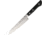 Kanetsune Petty Kitchen Knives, Tsuchime Vg-1 Series, 9.5in Overall, 5.25in Mirror Polished Vg-1 SS Blade, Black Smooth Wood Handle, SS Bolster, Hrc 59-60, Black, KC-944