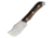 Kanetsune Seseragi Knife, 7.25in Overall, 2.63in Damascus Steel Skinner Blade, Brown Wood Handle, Brown Leather Sheath, KB-267