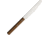 Kanetsune Spread Knife Kitchen Knives, 8.75in Overall, 4.5in Satin Serrated Aus-8 SS Blade, Kebony Maple Handle, KC-343