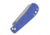 Kansept Knives Bevy Slip Joint Folding Knife, 3.00 in, 154CM Stainless Steel Satin Finish, Clip Point Blade, Blue G10 Handle, T2026F5