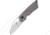 Kansept Knives Goblin Framelock Gray Folding Knife, 2.25 satin finish S35VN stainless blade, Gray titanium handle, K2016A1