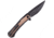 Kansept Knives Kratos Framelock Brown Micarta