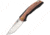 Kansept Knives Mini Accipiter Framelock Folding Knife, Black, Black titanium handle with Black hand rubbed coppe, K2007A5