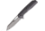 Kansept Knives Shard Framelock Folding Knife, Circle, Gray sculpted titanium handle, 1006 CIRCLE WOODGRAIN