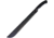 Katz Large Machete Knife, 18 black finish stainless blade, Black rubberized synthetic handle, MCH LG