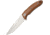 Katz Predator Fixed Blade Knife, 5.625in, XT80 Steel, Blond Ashe Wood Handle KZPDT5BA
