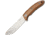 Katz Pro Hunter Fixed Blade Knife, 9in, 4.5in, XT80 Steel, Blond Ashe Wood Handle KZPRO45BA