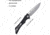KB Knives Raven Linerlock Black, KUB245D