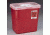 Kendall Healthcare Sharps Disposal Containers, Tyco Healthcare/Kendall 8970 Containers With Rotor Lid Red With Clear Lid, Rectangular