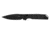 Kershaw Iridium Folding Knife, 3.40in, D2 Steel, Spear Point, Gray Anodized, Black Stonewashed, 2038BLK