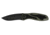 Kershaw Blur Assisted Open Folding Knife,3.4in Sandvik 14C28N Black Steel Plain Blade,6061-T6 Anodized Olive Aluminum Handle w/Trac-Tec Inserts