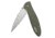 Kershaw K.O. Leek, Olive 6061-T6 Aluminum Handle, Black Plain Edge K1660OL