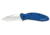 Kershaw Scallion Assisted Opening Folding Knife, 2.4 in, 420HC, Drop Point Blade, 6061-T6 Aluminum, Navy Blue Handle, 1620NB