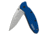 Kershaw Scallion Assisted Opening Folding Knife, 2.4 in, 420HC, Drop Point Blade, 6061-T6 Aluminum, Navy Blue Handle, 1620NB