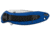 Kershaw Scallion Assisted Opening Folding Knife, 2.4 in, 420HC, Drop Point Blade, 6061-T6 Aluminum, Navy Blue Handle, 1620NB