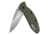Kershaw K.O. Scallion, Olive Anodized Aluminum Handle, Plain Edge K1620OL