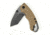 Kershaw Shuffle II Folding Knife, 2.6in, 8Cr13MoV, BlackWash, Tan Glass-filled Nylon Handle, Box, 8750TTANBW