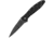 Kershaw Leek Assisted Opening Folding Knife, 3 in, 14C28N, Drop Point, Plain, Black Cerakote Stainless Steel Handle, 1660CKTB