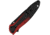Kershaw Leek Red Magna Cut A/O Folding Knife, 4in Closed, 3in Black Oxide CPM Magnacut Stainless Steel Blade, Red/Black Gradient Aluminum Handle, 1660GRDBLK