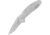 Kershaw Scallion Assisted Opening Folding Knife, 2.4 in, Stainless Steel, Drop Point Blade, Stainless Steel, Bead Blast Finish Stainless Handle, 1620FLB